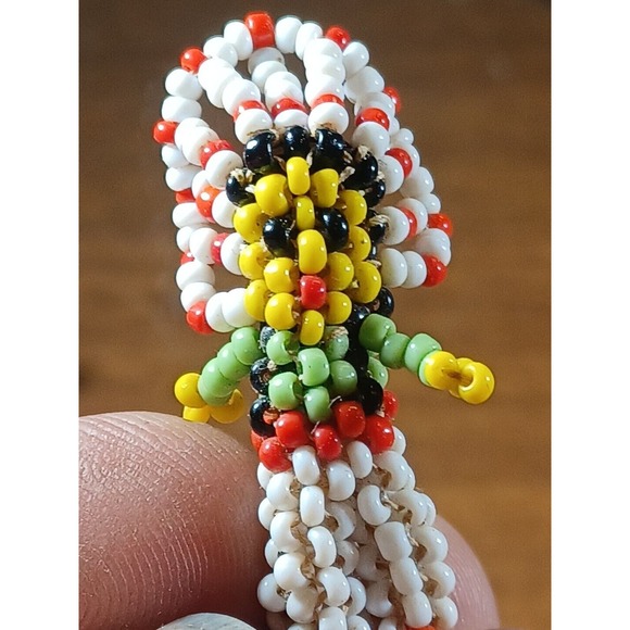 Vintage Glass Bead Indian Cheif 1.75 " Tall - Picture 6 of 6